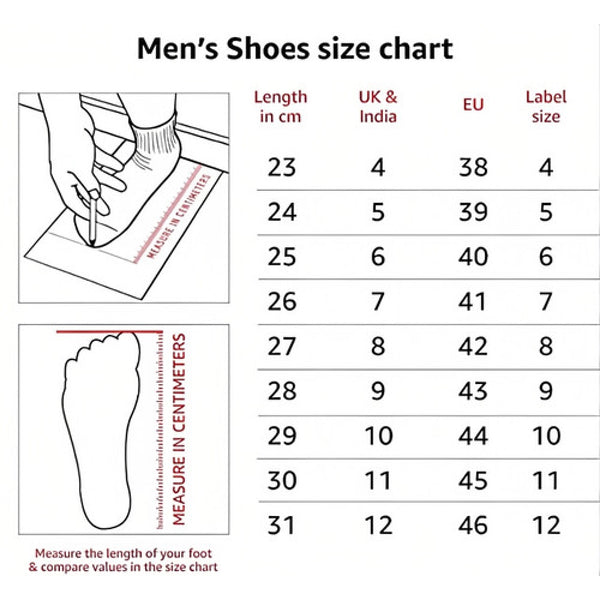 Generic Men's Casual Synthetic Printed Lace-Up Shoes (Black)